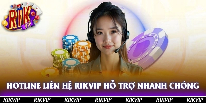 Hotline là kênh liên hệ RIKVIP giúp bạn nhận hỗ trợ nhanh chóng